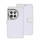 For OnePlus 12 idewei Crazy Horse Texture Leather Phone Case(White) - 1