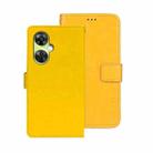 For OnePlus Nord CE 3 Lite idewei Crazy Horse Texture Leather Phone Case(Yellow) - 1