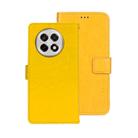 For OnePlus 13R idewei Crazy Horse Texture Leather Phone Case(Yellow) - 1