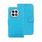 For OnePlus 13R idewei Crazy Horse Texture Leather Phone Case(Sky Blue) - 1