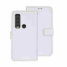 For CAT S75 idewei Crazy Horse Texture Leather Phone Case(White) - 1