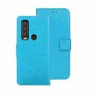 For CAT S75 idewei Crazy Horse Texture Leather Phone Case(Sky Blue) - 1