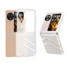 For OPPO Find N3 Flip Wave Pattern Transparent Frosted Phone Case - 1