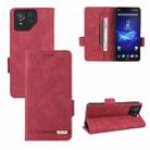 For ASUS Zenfone 8 / 8 Pro Magnetic Clasp Leather Phone Case(Red) - 1