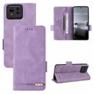 For ASUS Zenfone 11 Ultra Magnetic Clasp Leather Phone Case(Purple) - 1