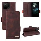 For ASUS ROG Phone 9 Magnetic Clasp Leather Phone Case(Brown) - 1