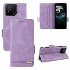 For ASUS ROG Phone 9 Magnetic Clasp Leather Phone Case(Purple) - 1