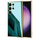 For Samsung Galaxy S24 Ultra 5G GKK Electroplating TPU Full Coverage Phone Case(Green) - 1