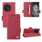 For OnePlus Ace 3 5G Magnetic Clasp Leather Phone Case(Red) - 1