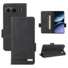 For OnePlus Nord 4 Magnetic Clasp Leather Phone Case(Black) - 1