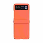For Motorola Razr 40 3 in 1 Skin Feel PC Phone Case with Hinge(Orange) - 1