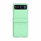 For Motorola Razr 40 3 in 1 Skin Feel PC Phone Case with Hinge(Mint Green) - 1