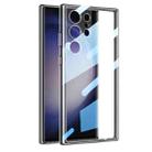 For Samsung Galaxy S24 Ultra 5G GKK Space Frame Transparent PC + TPU Phone Case(Transparent Black) - 1