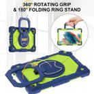 For Samsung Galaxy Tab A8 10.5 2021 Contrast Color Robot Silicone Hybrid PC Tablet Case(Navy Yellow Green) - 3