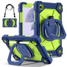 For Samsung Galaxy Tab A7 Lite 2021 Contrast Color Robot Silicone Hybrid PC Tablet Case(Navy Yellow Green) - 1