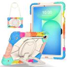 For Samsung Galaxy Tab S10 FE / S9 Contrast Color Robot Silicone Hybrid PC Tablet Case(Colorful Blue) - 2