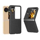 For OPPO Find N3 Flip Wave Pattern Matte PC Phone Case(Black) - 1
