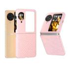 For OPPO Find N3 Flip Wave Pattern Matte PC Phone Case(Pink) - 1