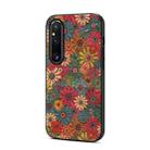 For Sony Xperia 1 V Four Seasons Flower Language Series TPU Phone Case(Spring Green) - 1