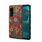 For Sony Xperia 5 III Four Seasons Flower Language Series TPU Phone Case(Spring Green) - 1