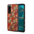 For Sony Xperia 5 III Four Seasons Flower Language Series TPU Phone Case(Summer Red) - 1