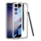 For Samsung Galaxy S24 5G GKK Space Frame Transparent PC + TPU Phone Case with Pen(Transparent) - 1