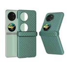 For Huawei Pocket 2 3 in 1 Wave Pattern Matte PC Phone Case with Hinge(Dark Green) - 1