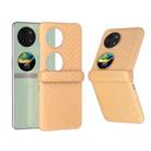 For Huawei Pocket 2 3 in 1 Wave Pattern Matte PC Phone Case with Hinge(Peach) - 1