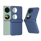 For Huawei Pocket 2 3 in 1 Wave Pattern Matte PC Phone Case with Hinge(Dark Blue) - 1