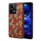 For Xiaomi Redmi Note 12 Pro Four Seasons Flower Language Series TPU Phone Case(Summer Red) - 1