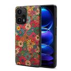 For Xiaomi Redmi Note 12 Turbo Four Seasons Flower Language Series TPU Phone Case(Spring Green) - 1