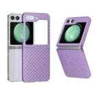 For Samsung Galaxy Z Flip5 5G Wave Pattern Matte PC Phone Case(Purple) - 1