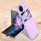 For vivo X Flip GKK Integrated Ultra-thin Full Coverage Flip Phone Case(Purple) - 1