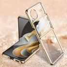 For vivo X Flip GKK Integrated Electroplating Full Coverage Phone Case(Gold) - 1