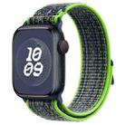 For Apple Watch Ultra 2 49mm Loop Nylon Watch Band(Green Blue) - 1