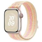 For Apple Watch Series 5 40mm Loop Nylon Watch Band(Starlight Yellow Pink) - 1