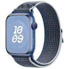 For Apple Watch 38mm Loop Nylon Watch Band(Storm Blue) - 1