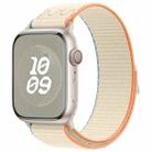 For Apple Watch 38mm Loop Nylon Watch Band(Milky White) - 1