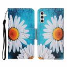 For Samsung Galaxy A35 Colored Drawing Pattern Flip Leather Phone Case(Chrysanthemum) - 1