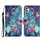 For Samsung Galaxy A35 Colored Drawing Pattern Flip Leather Phone Case(Star Mandala) - 1