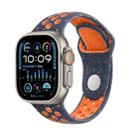 For Apple Watch Ultra 2 49mm Coloful Silicone Watch Band(Dark Blue Mango) - 1