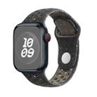 For Apple Watch SE 40mm Coloful Silicone Watch Band(Midnight Black Brown) - 1