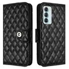 For Motorola Edge S30 / Moto G200 5G Rhombic Texture Flip Leather Phone Case with Lanyard(Black) - 2