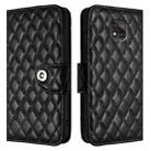 For Motorola Moto G Power 2021 Rhombic Texture Flip Leather Phone Case with Lanyard(Black) - 2