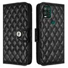 For Motorola Moto G Stylus 5G 2021 Rhombic Texture Flip Leather Phone Case with Lanyard(Black) - 2