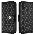 For Motorola Moto G10 Power Rhombic Texture Flip Leather Phone Case with Lanyard(Black) - 2