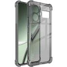 For Realme GT5 5G imak Shockproof Airbag TPU Phone Case(Transparent Black) - 1