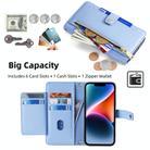 For Itel Vision 1 Pro Sheep Texture Cross-body Zipper Wallet Leather Phone Case(Blue) - 2