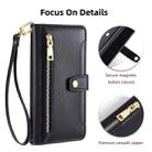 For Itel P55+ 4G Sheep Texture Cross-body Zipper Wallet Leather Phone Case(Black) - 3