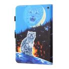 For Amazon Kindle Fire HD10 2023/2021 Coloured Drawing Stitching Smart Leather Tablet Case(Double Shadow Tiger) - 3
